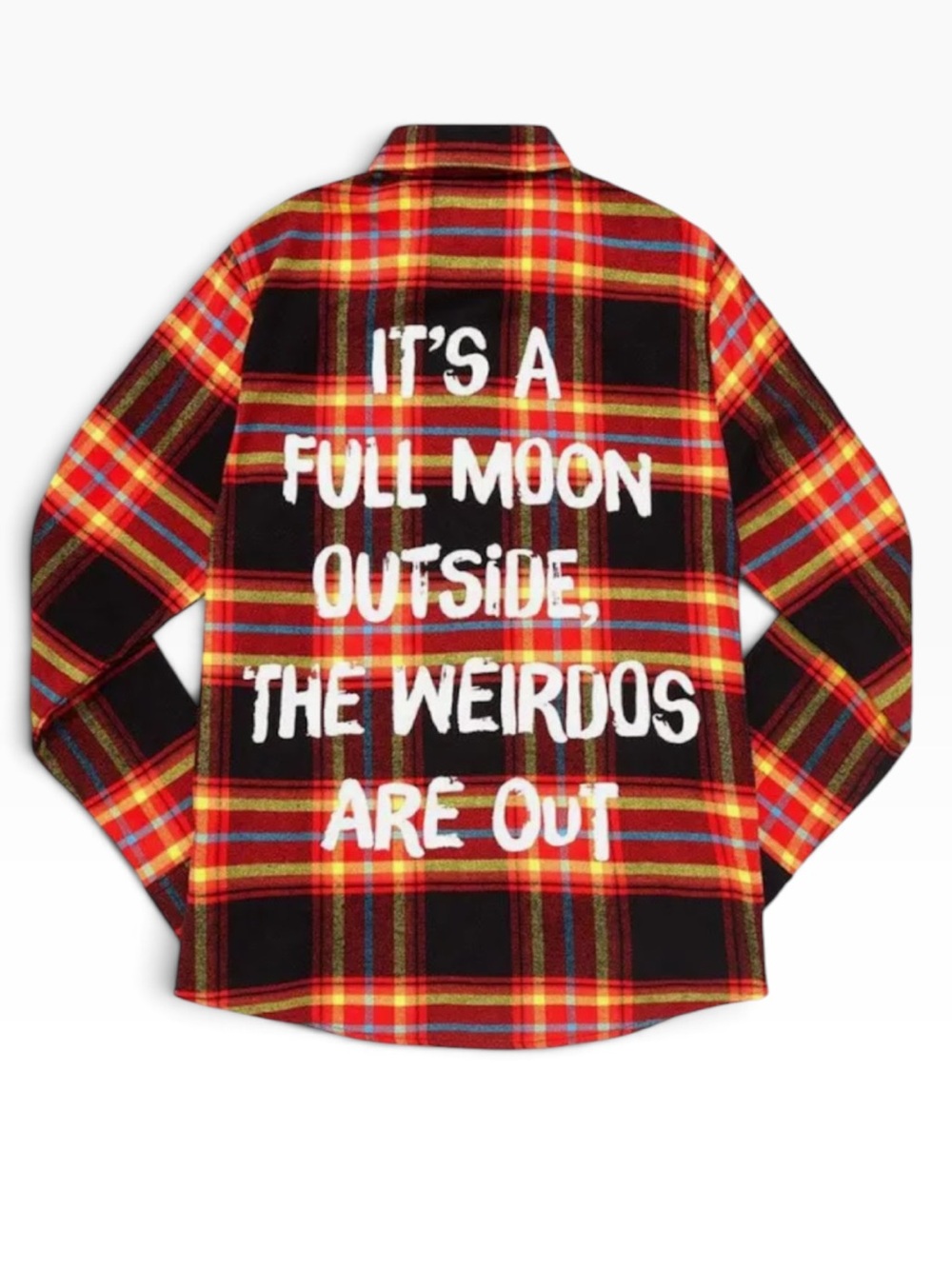 Cakeworthy Hocus Pocus Dani Flannel Unisex Weirdo Button Up Flannel Shirt Top - Picture 4 of 11